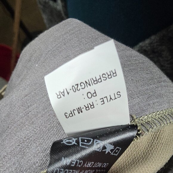 Railrider Cargo Pants Men Size Large (33-35) Beige Canvas Stretch Elastic Waist - Picture 12 of 13